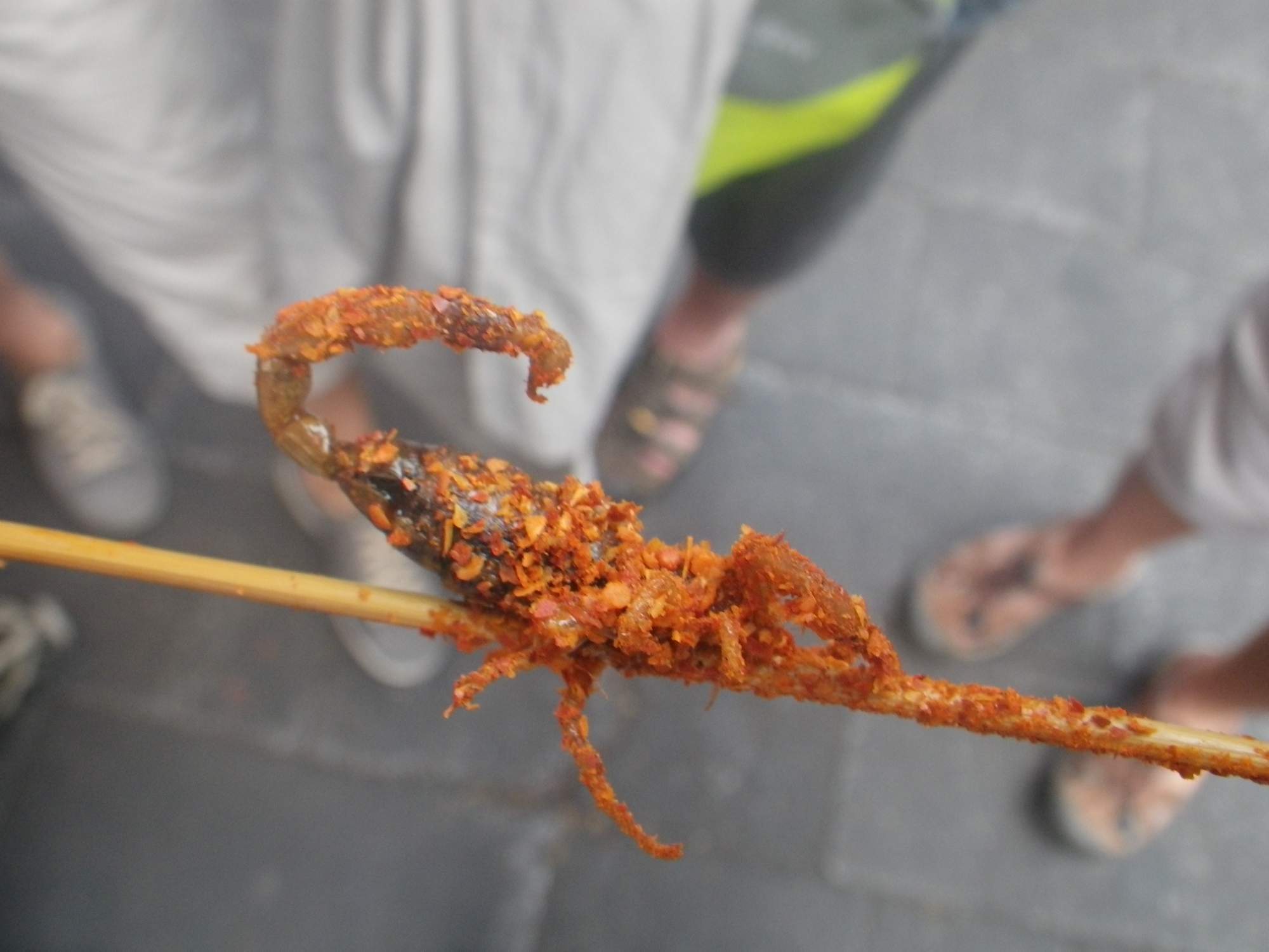 pochoutka - smažení škorpioni